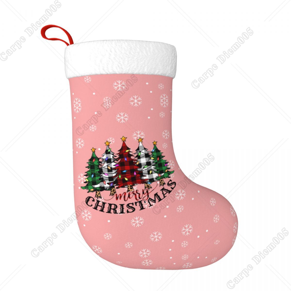 Розовые снежинки, рождественск – обзор и цена Christmas Stocking Hanging