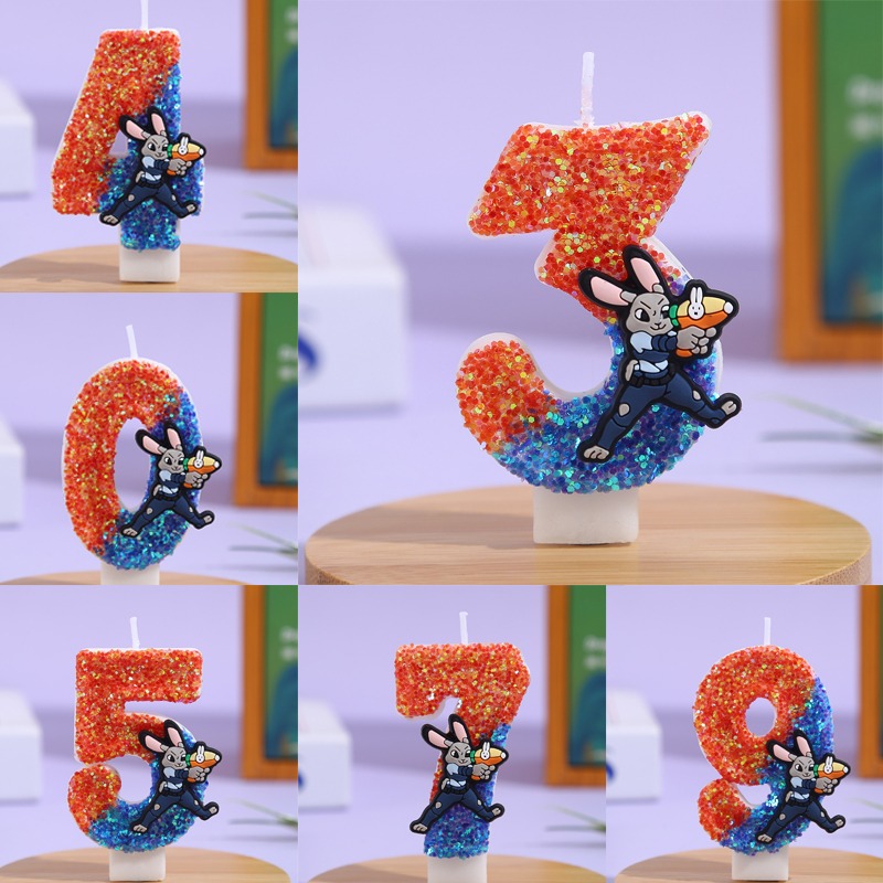 3D-свечи для торта с цифрами 0 – обзор и цена Holiday Candle Set